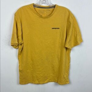 Patagonia Men's Yellow T-Shirt